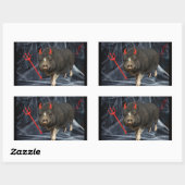 Crowley Halloween! Rechthoekige Sticker (Vel)