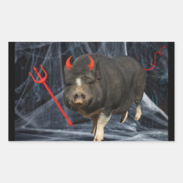 Crowley Halloween! Rechthoekige Sticker