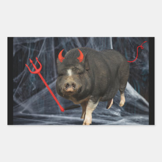 Crowley Halloween! Rechthoekige Sticker