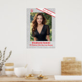 Crown and Sash Pageant Door Banner Poster (Cuisine)