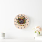 Crown Banner Eagle Achternaam Ronde Klok (Huis)