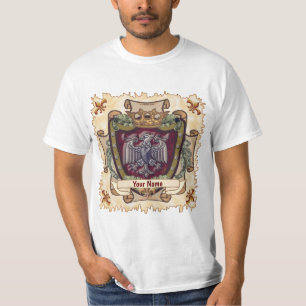 Crown Banner Eagle Achternaam T-shirt
