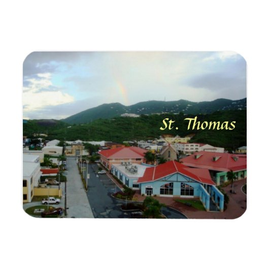 Crown Bay St. Thomas, USVI Premium magneet (Horizontaal)