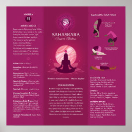 Crown Chakra Balancing Poster Grafiek - 87