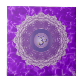 Crown Chakra Ceramic Tile Tegeltje