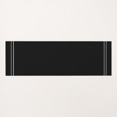 Crown Chakra Mandala & Lotus on Black Yogamat (Achterkant (horizontaal))