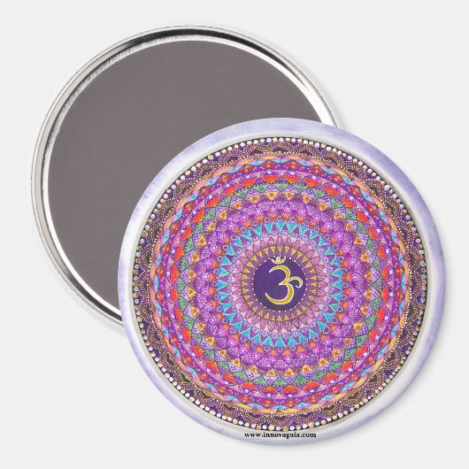 Crown Chakra Mandala Magnet (Recto/Verso)