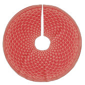 Crown Chakra Mandala op Red Kerstboom Rok (Voorkant)