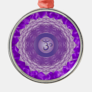Crown Chakra Ornaments Metalen Ornament