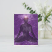 Crown Chakra Sahasrara Briefkaart (Staand voorkant)