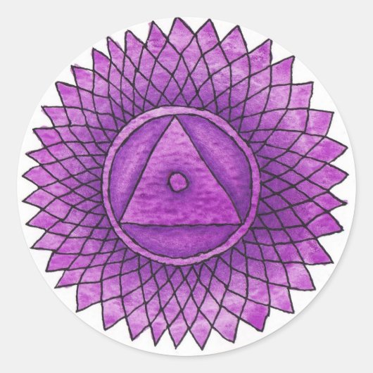 Crown Chakra Sticker (Voorkant)
