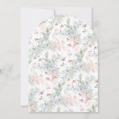 Crown Crest Monogram Roze Blauw Baby shower Kaart (Achterkant)