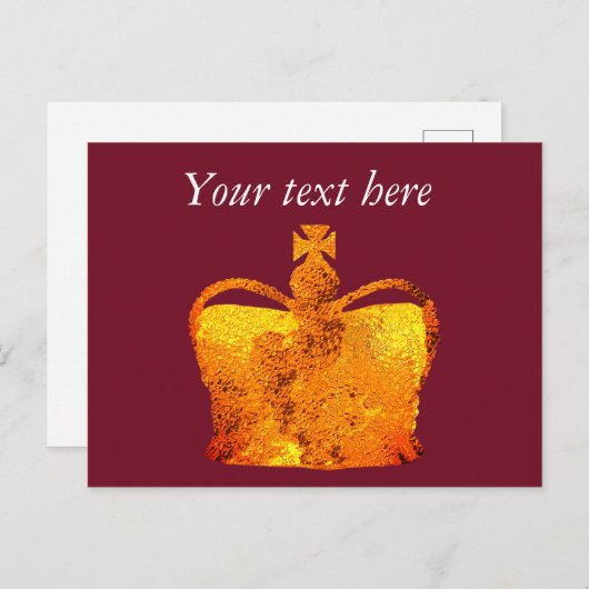 Crown Custom Briefkaart (Voorkant / Achterkant)