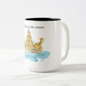 Crown Design Mug : cadeau unique pour les amoureux (Devant droit)