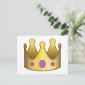 Crown emoji briefkaart (Staand voorkant)