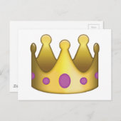 Crown emoji briefkaart (Voorkant / Achterkant)