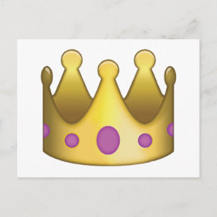 Crown emoji briefkaart