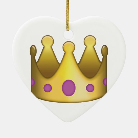 Crown emoji keramisch ornament (Achterkant)