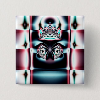 Crown Jewel Vierkante Button 5,1 Cm