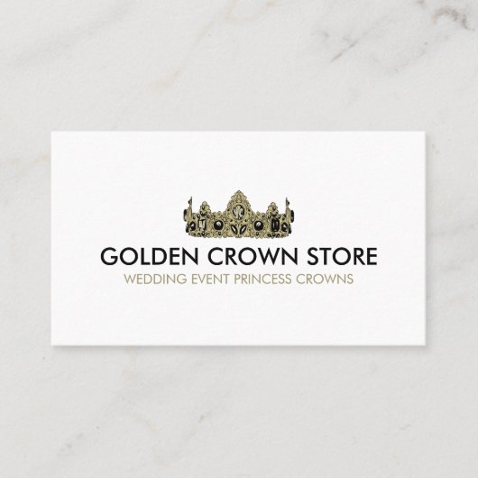 Crown Jewelry Luxury Visitekaartje (Voorkant)