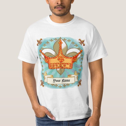 Crown King Dad custom T-shirt (Voorkant)