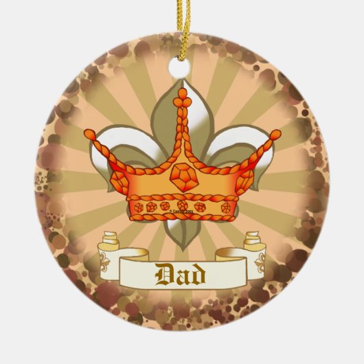 Crown King Dad ornament (Voorkant)
