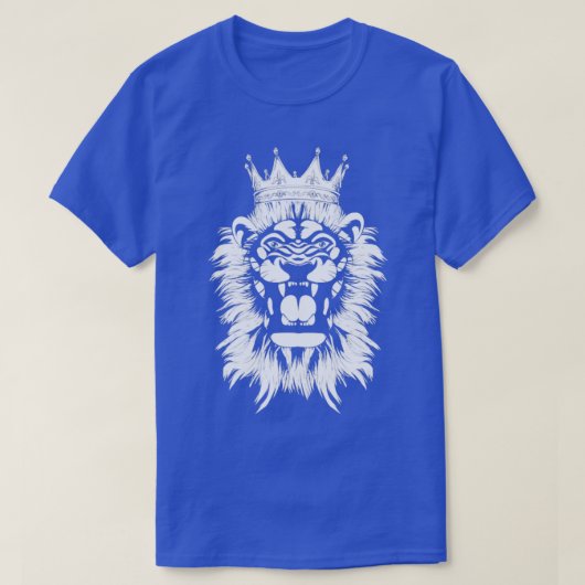 Crown King Lion Roaring Lion T-shirt (Design voorkant)