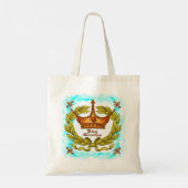 Crown King Opa boodschappentas Tote Bag (Achterkant)