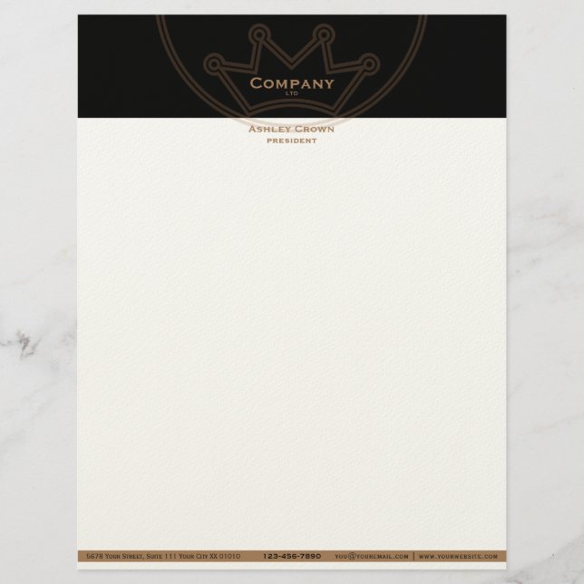 Crown Logo Letterhead Briefhoofd (Voorkant)