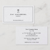 Crown Monogram Luxurous Visitekaartje (Voorkant / Achterkant)