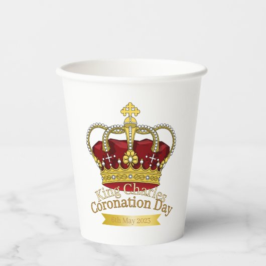 Crown Paper Cups op jaarbasis Papieren Bekers (Voorkant)