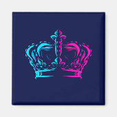 Crown pop art magneet (Voorkant)