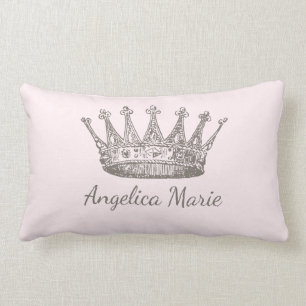 Crown Princess Pillow Script Name Sjabloon Kussen