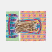 Crown Princess Yorkie Fleece Deken (Voorkant (Horizontaal))