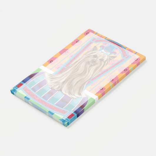 Crown Princess Yorkie Post-it® Notes (Schuin)