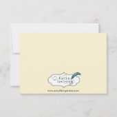 Crown Regency in Gold en Ivory Response Kaart (Achterkant)