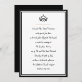 Crown Royal Black White en Gouden Bruiloft Kaart (Voorkant / Achterkant)