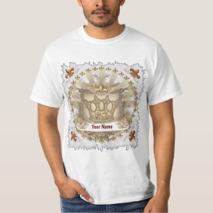 Crown Shield familiewapen achternaam T-shirt