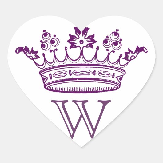 Crown Stickers met monogram (Voorkant)
