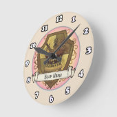 Crown Sword Shield achternaam klok (Hoek)