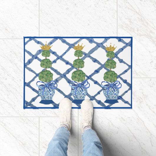 Crown Topiary Chinoiserie Ginger Jars Jar Deurmat (Binnen)