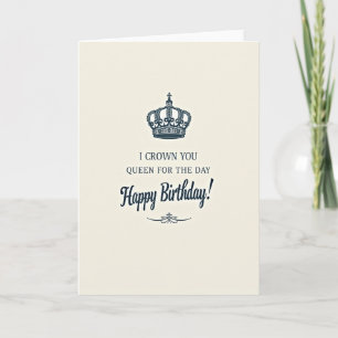 Crown Verjaardagskaart Kaart