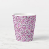 Crown Vetch Seamless Pattern Latte Mok (Voorkant)