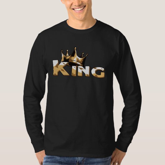 Crown with writing KING T-shirt (Voorkant)