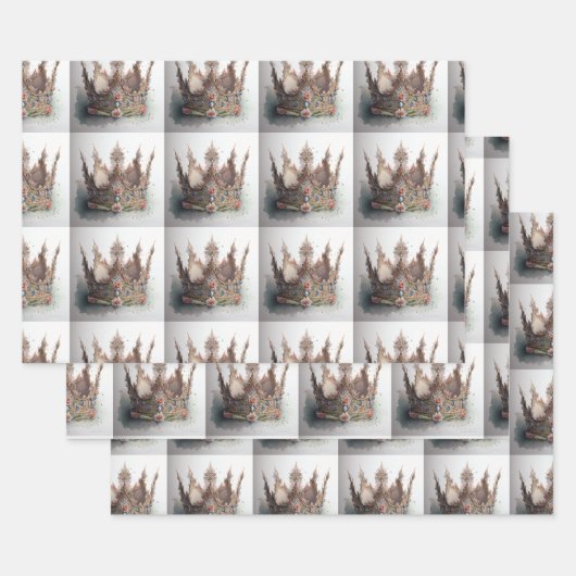 Crown Wrapping Paper Geschikt voor een koningin (Set)