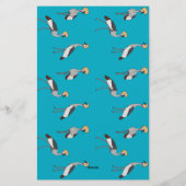 Crowned Cranes Briefpapier (Achterkant)