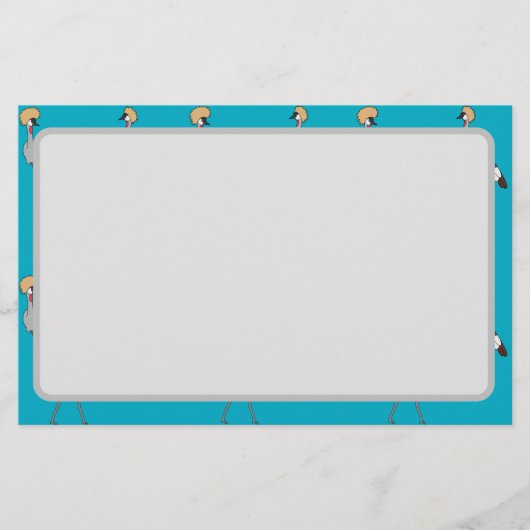 Crowned Cranes Briefpapier (Voorkant)