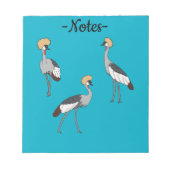 Crowned Cranes Notitieblok (Voorkant)