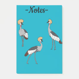 Crowned Cranes Post-it® Notes