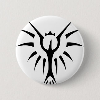 Crowned Phoenix Ronde Button 5,7 Cm